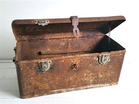 Rustic Metal Storage Box 